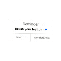Wondersmile smile teeth brush reminder Sticker