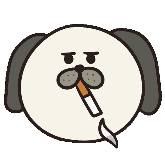 Dog Sigh Sticker