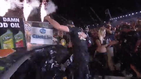 excited monster energy nascar cup series GIF by NASCAR