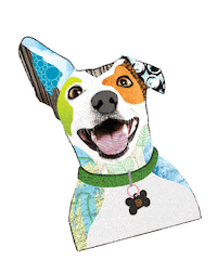 dogtopiacanada dog puppy bone dog mom Sticker