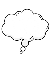 dogtopiacanada bone dog mom tennis ball thought bubble Sticker