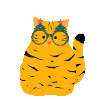 Cat Christmas Sticker