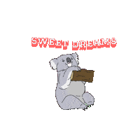 coldfeetdoodler night good night sweet dreams koala Sticker