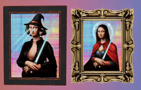 Mona Lisa Artist GIF by ElmonX