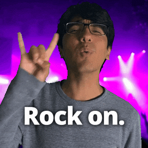 Rocking Rock On GIF