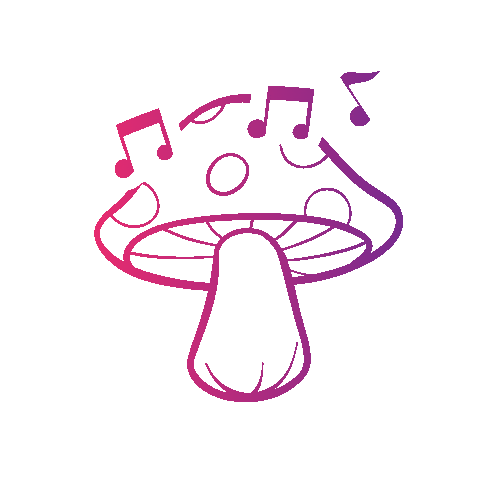 Magic Mushroom Art Sticker by KarmaIQ