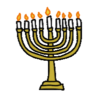 Candle Jewish Sticker by TeaBag