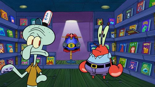 running away spongebob squarepants GIF by Nickelodeon