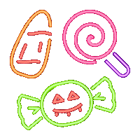 Halloween Neon Sticker by Chasing Daelight