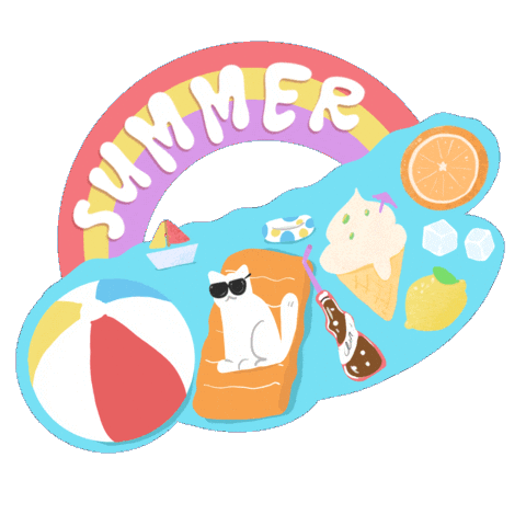0zigrey giphyupload summer holiday beach Sticker