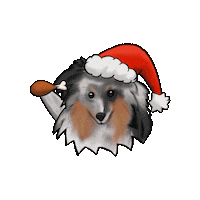 Merry Christmas Christmasdog Sticker