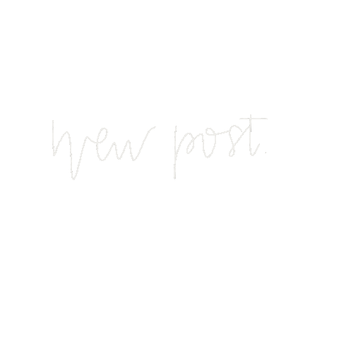 New Post Lettering Sticker