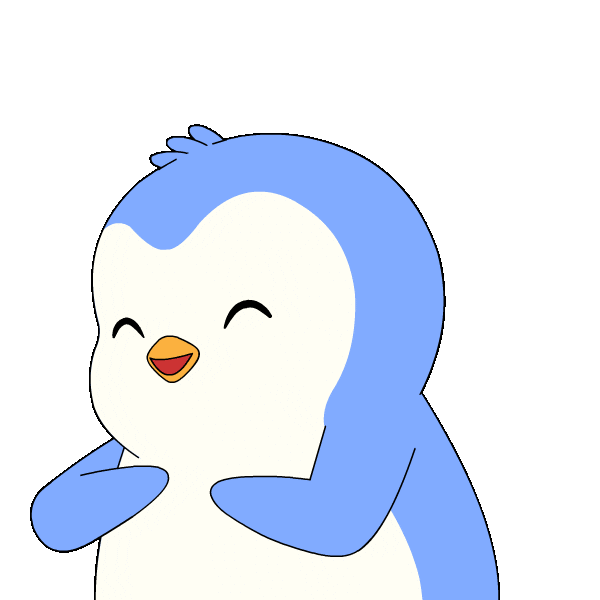 Excited Lets Go Sticker by Pudgy Penguins