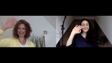 sandrastaub giphyupload hallo winken how to social werbung GIF