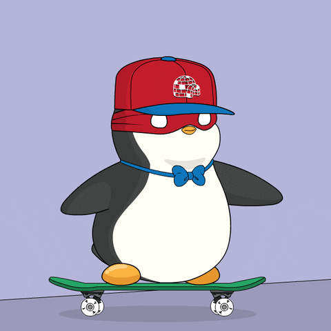 Skate Skating GIF by Pudgy Penguins