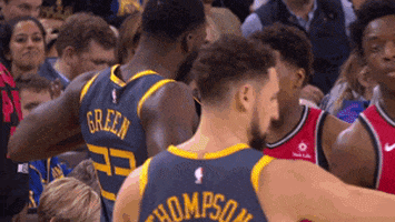 Golden State Warriors Hug GIF by NBA