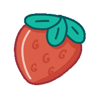 shortcakestudio sweet healthy fruit strawberry Sticker