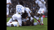 Happy Football GIF by Olympique de Marseille
