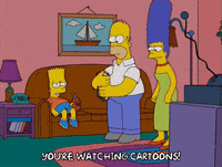 bored homer simpson GIF