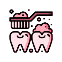 Health Brushing Sticker by Lifeplannermx
