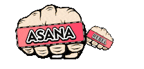 Fight Club Yoga Sticker by Asana Rebel