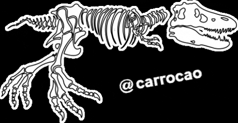 carrocao giphygifmaker trex t-rex fossil GIF