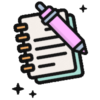 CopyKateWriting pen notebook stationery copywriting Sticker