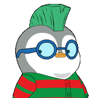 Shocked Penguin Sticker by Pudgy Penguins