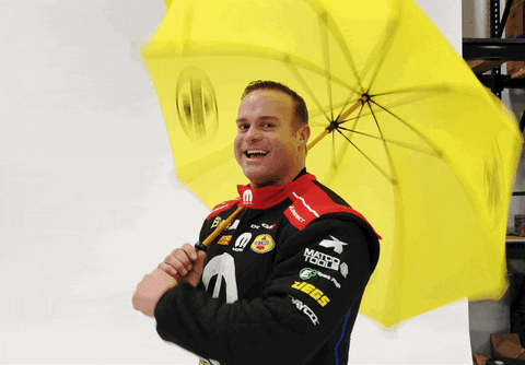 rainy day umbrella GIF by Don Schumacher Racing