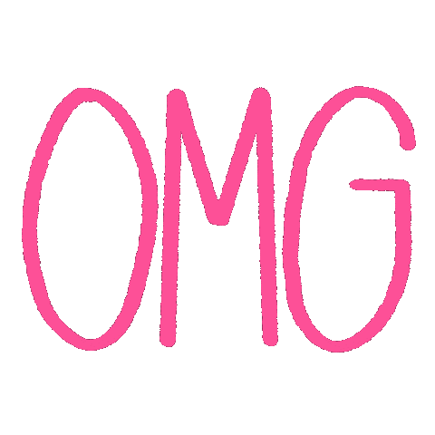 emmatigerman pink omg lettering oh my god Sticker