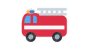 emojivid travel emoji emojivid fireengine Sticker