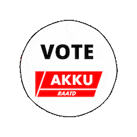 Vote Sticker by Akkuraatd