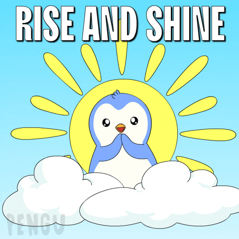 Good Morning Sun GIF by Pudgy Penguins