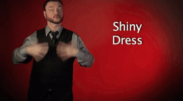 sign language shiny dress GIF by Sign with Robert