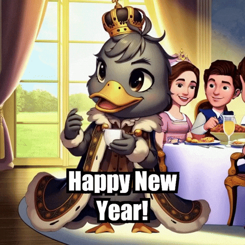 Relaxing Happy New Year GIF by sirduckbeth