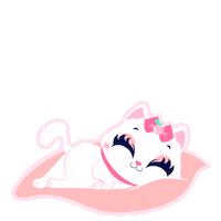 Good Night Cat Sticker by Puket