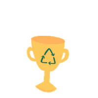 ecolanamx dog trophy recycle doggy Sticker
