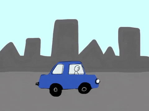 Driving Lets Go GIF by Barbara Pozzi