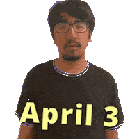 April 3 Sticker