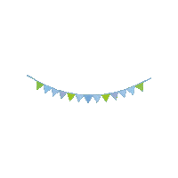 Birthday Bunting Sticker by goki