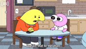 Sitting Talk To Me GIF by Adult Swim