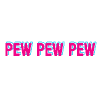 Pew Pew Sticker by Laser Quest