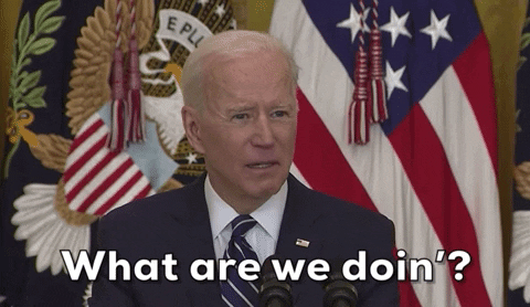 What Are We Doing Joe Biden GIF by GIPHY News