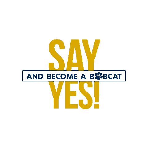 ASUCM uc bobcats say yes bobcat Sticker
