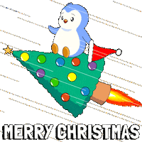 Merry Christmas Sticker by Pudgy Penguins