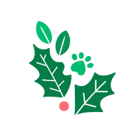 Holiday Holly Sticker by Rover.com