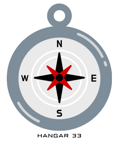 hangar33 giphyupload compass hangar bussola Sticker