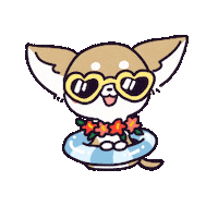 Dog Summer Sticker