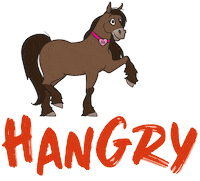 Hungry Sticker by Soulhorse.de
