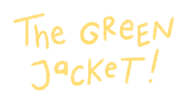 The Masters Golf Sticker by Catharina Stewart